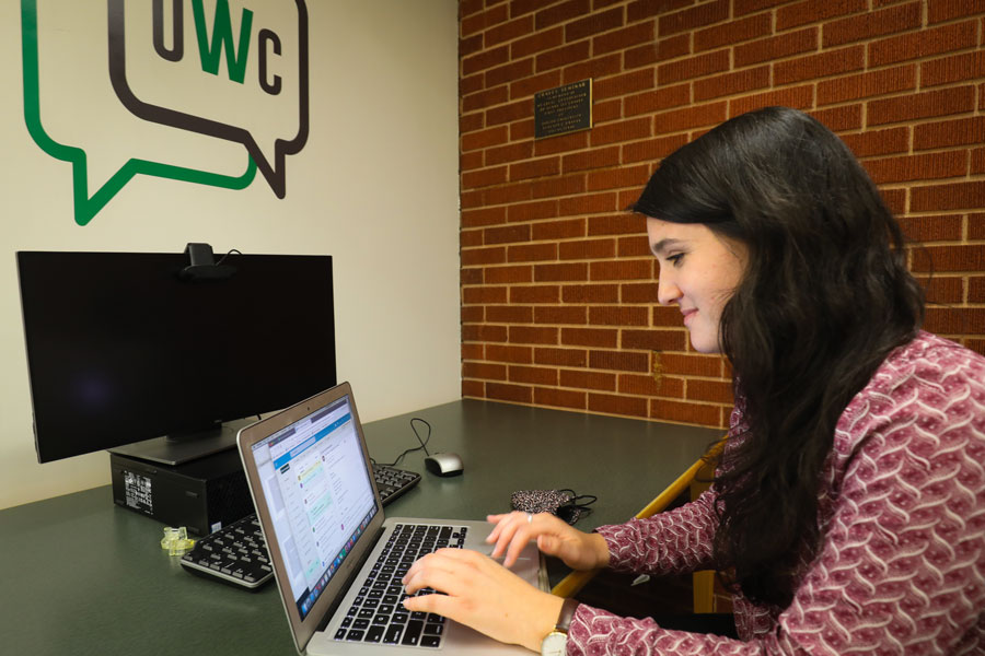 The writing center has spacious quarters in Moody Memorial Library