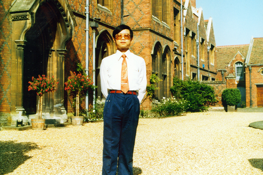 Graduate student Tim Sheng at the University of Cambridge
