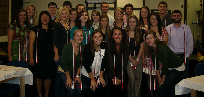 Lambda Pi Eta 19 Induction Group1