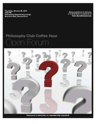 Philosophy Club - Jan 28