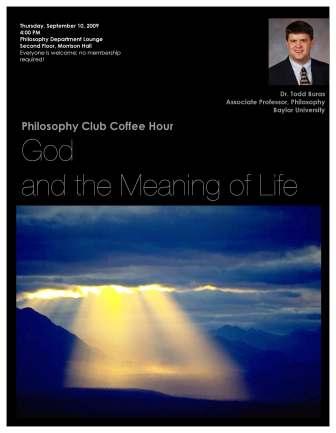 Dr. Buras presents on God and the Meaning of Life - Sept 10