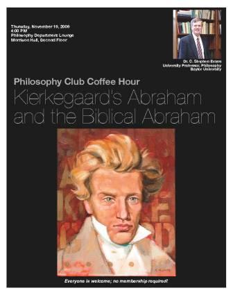 Dr. C Stephen Evans presents on Kierkegaard\'s Abraham and Isaac - Nov 19