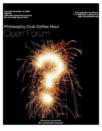 Phil Club Open Forum - Nov 12