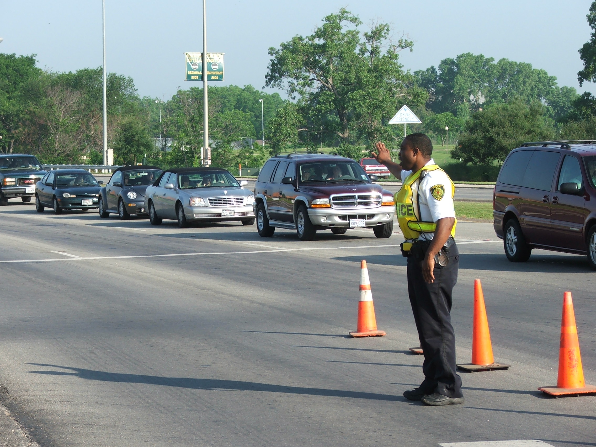 directing traffic