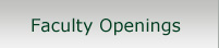 Faculty Openings