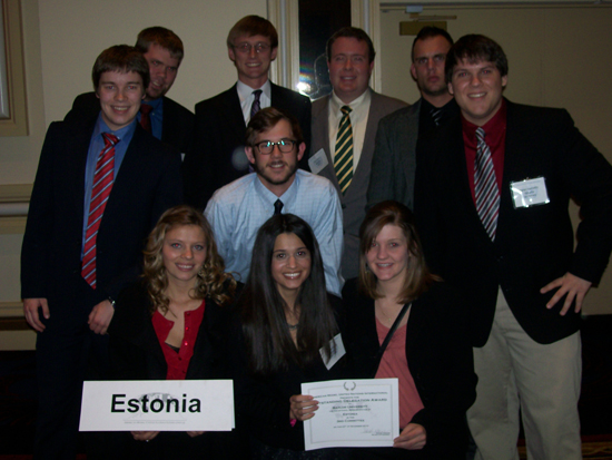 2010 MUN Team Outstanding Delegation