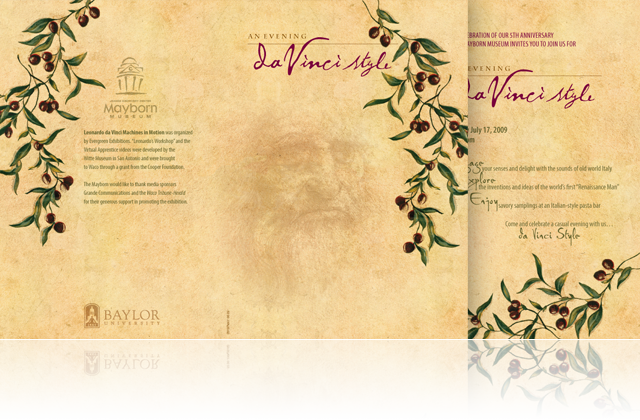 An Evening Davinci Style