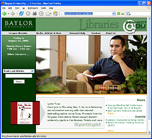 Library Splash Page