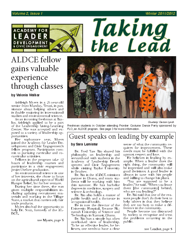 Fall/Winter 2011 Newsletter