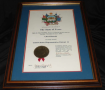 Framed Certificate of Chet Edwards election to officers US Rep. Dist. 11, Nov 6, 1990