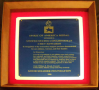Spirit of America Medal, from Good Soldier Foundation, framed, 2006