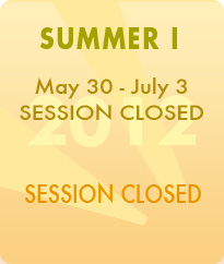 Summer I May 30-August 8
