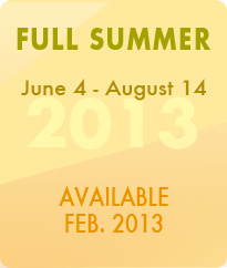 Full Summer May 30-August 8
