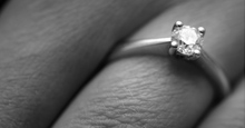simple engagement ring