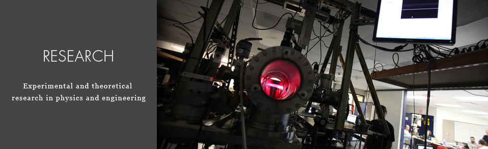 CASPER teams conduct research in a number of theoretical and experimental areas
