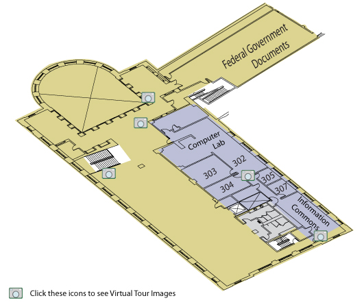 Library Second Floor Map