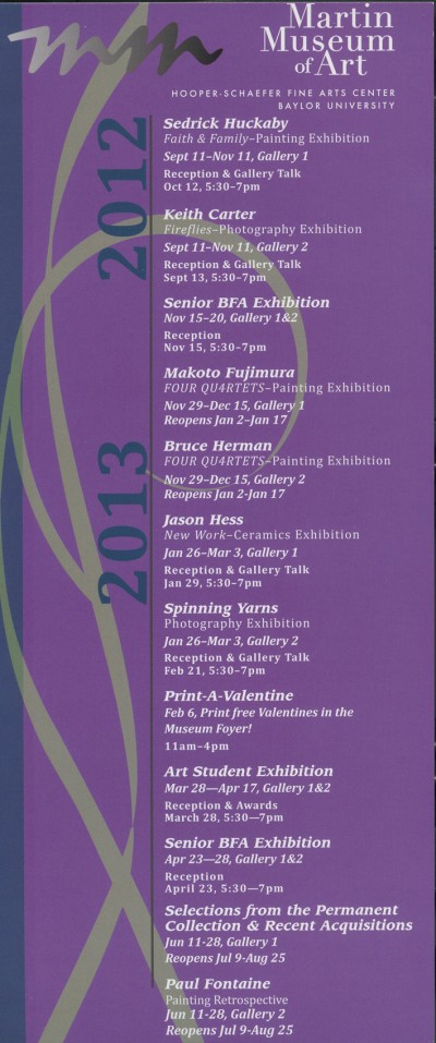 2012-13 Calendar front