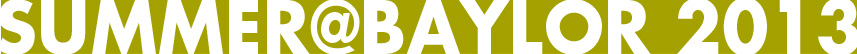 Summer@Baylor 2013 front