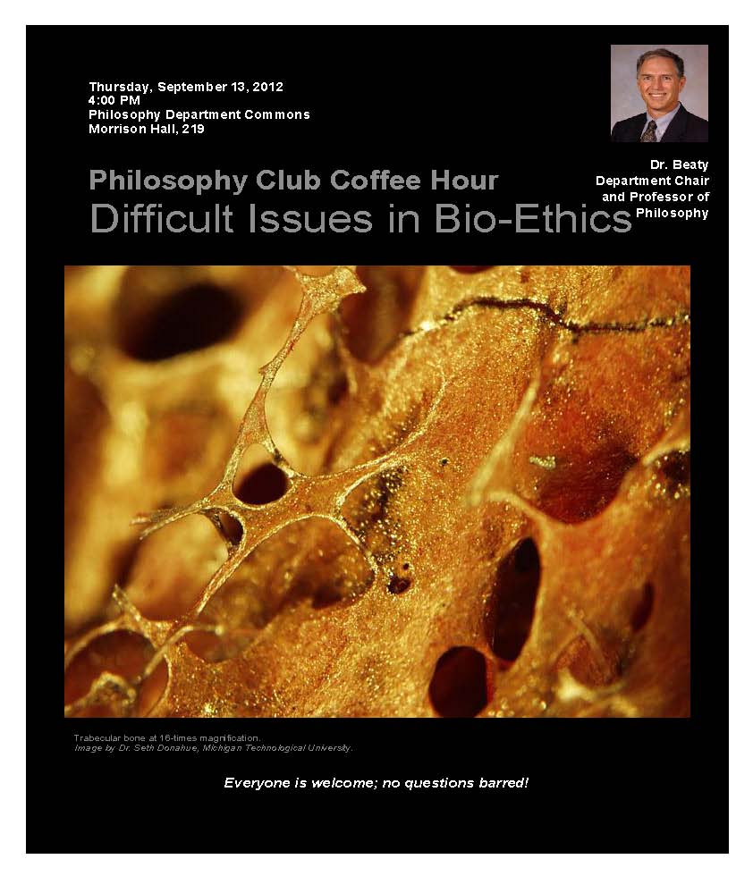 Philosophy Club; Sept. 13