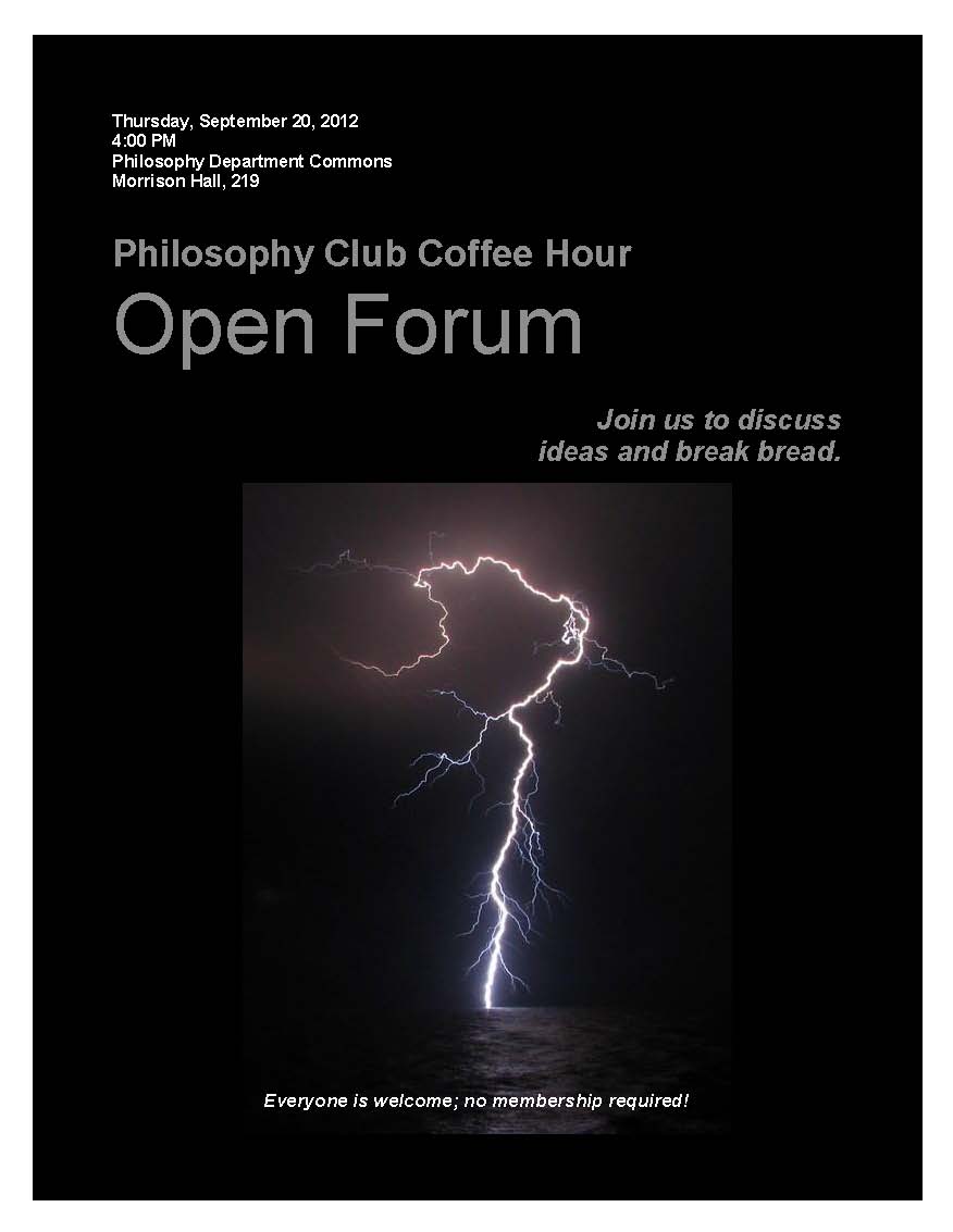 Philosophy Club 9/20/12