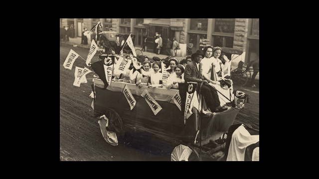 Baylor Homecoming Parade 1909 Photo