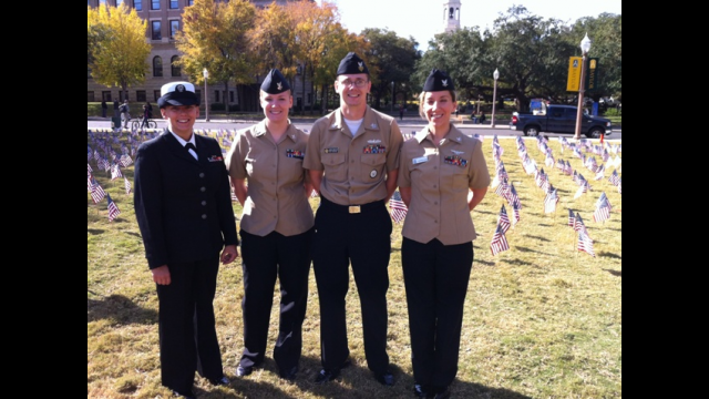 Army ROTC color guard