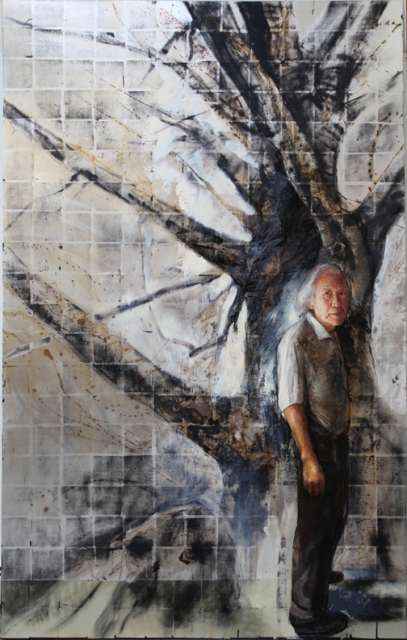 the old man painting
