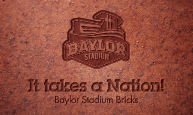 It takes a Nation! Get your Baylor Stadium brick today!