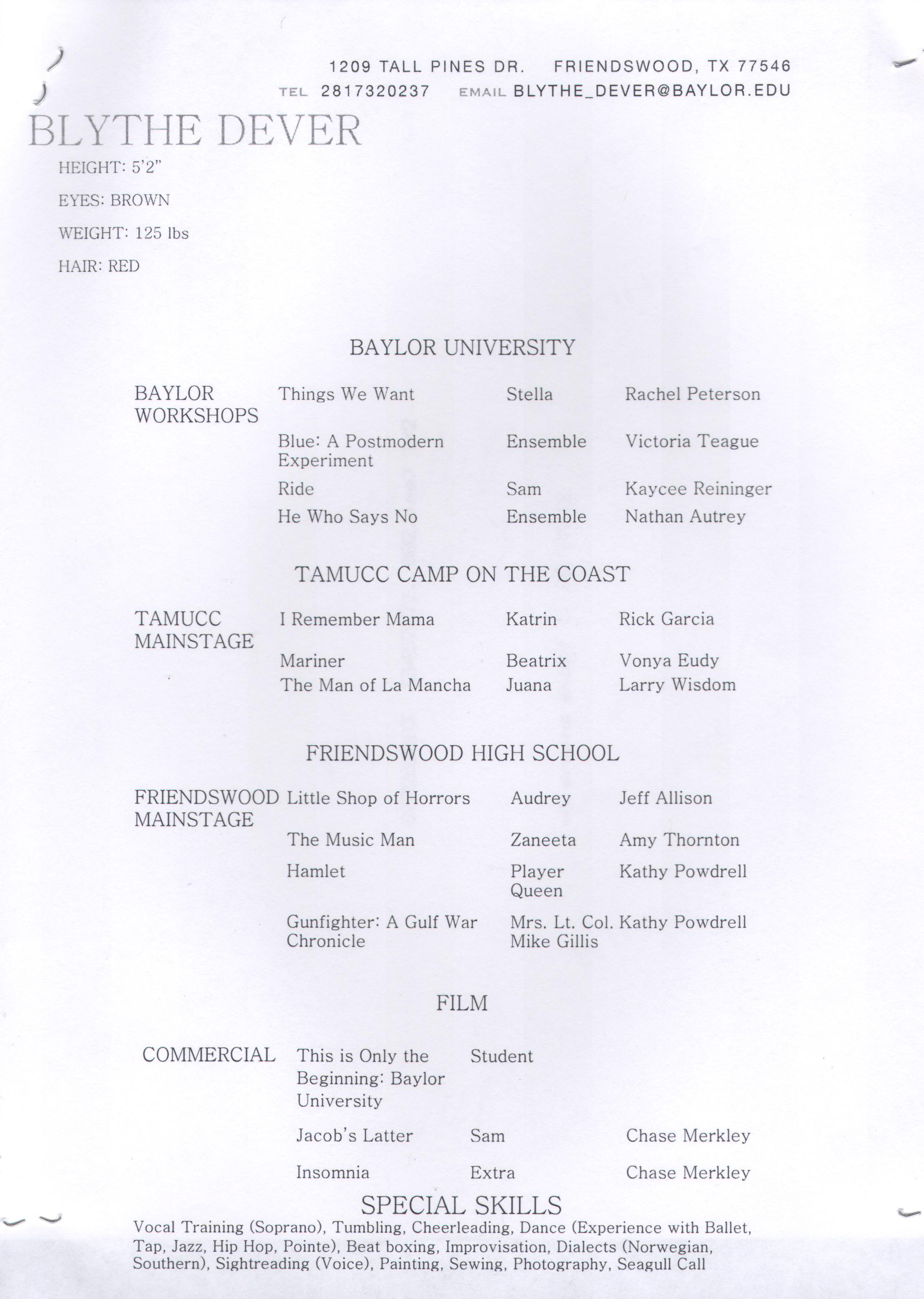 resume