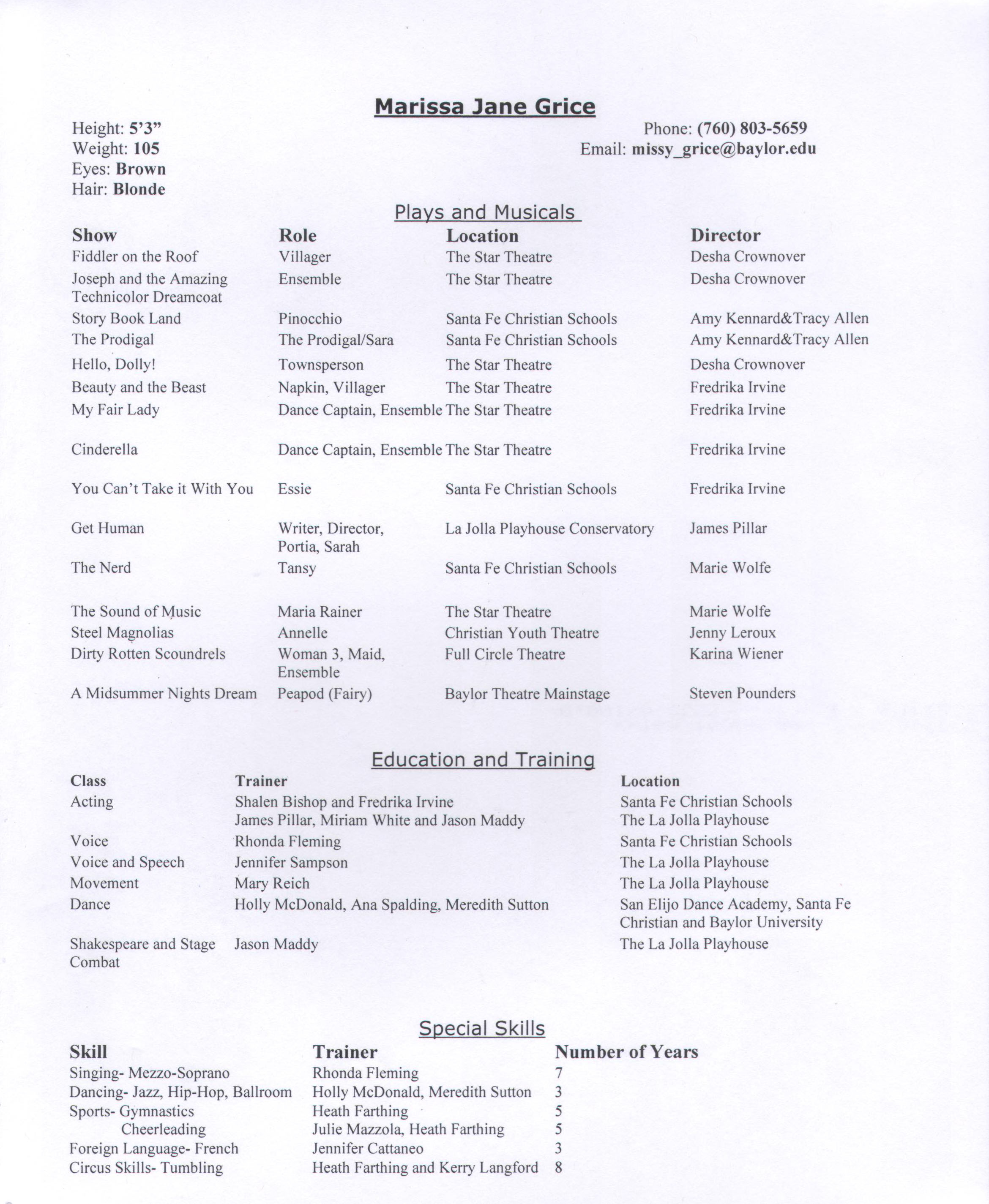 resume