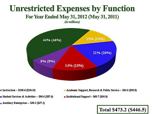 Unrestricted Expenses by Function