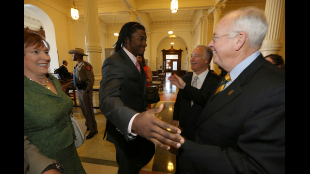 RGIII, with Rep. Patrick, President Starr, Sen. Watson