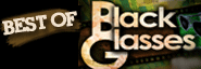 Black Glasses Button