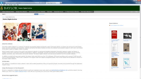 Keston Landing Page