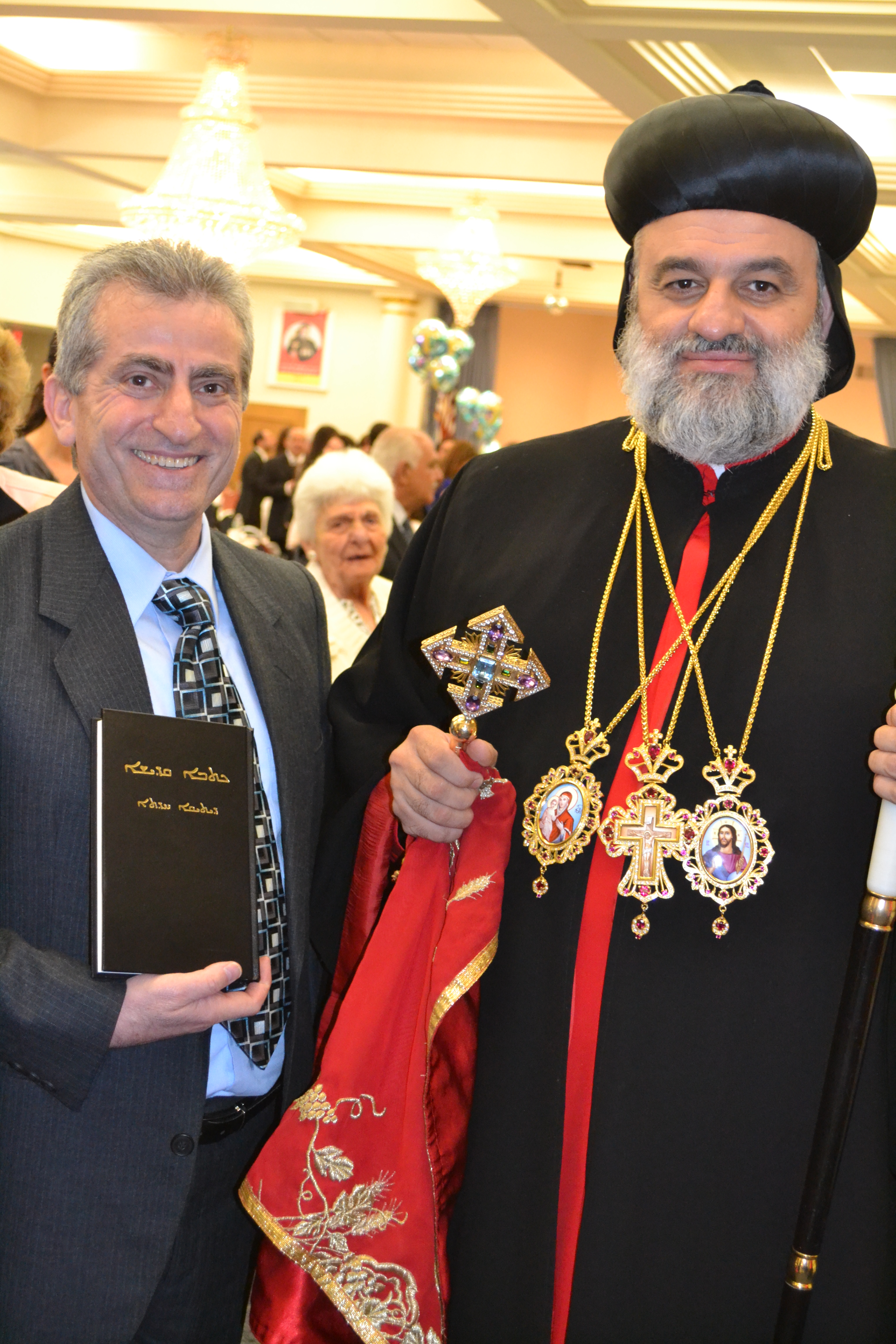 Abdul Saadi with patriarch