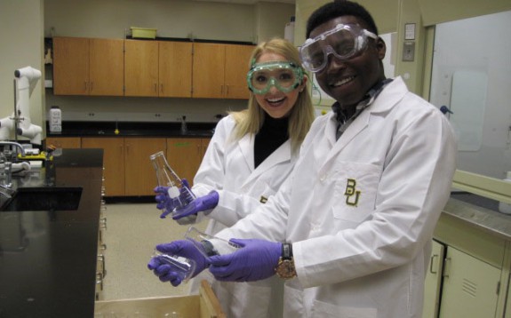 two kids in lab
