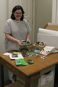Jennifer works on a Discovery Box