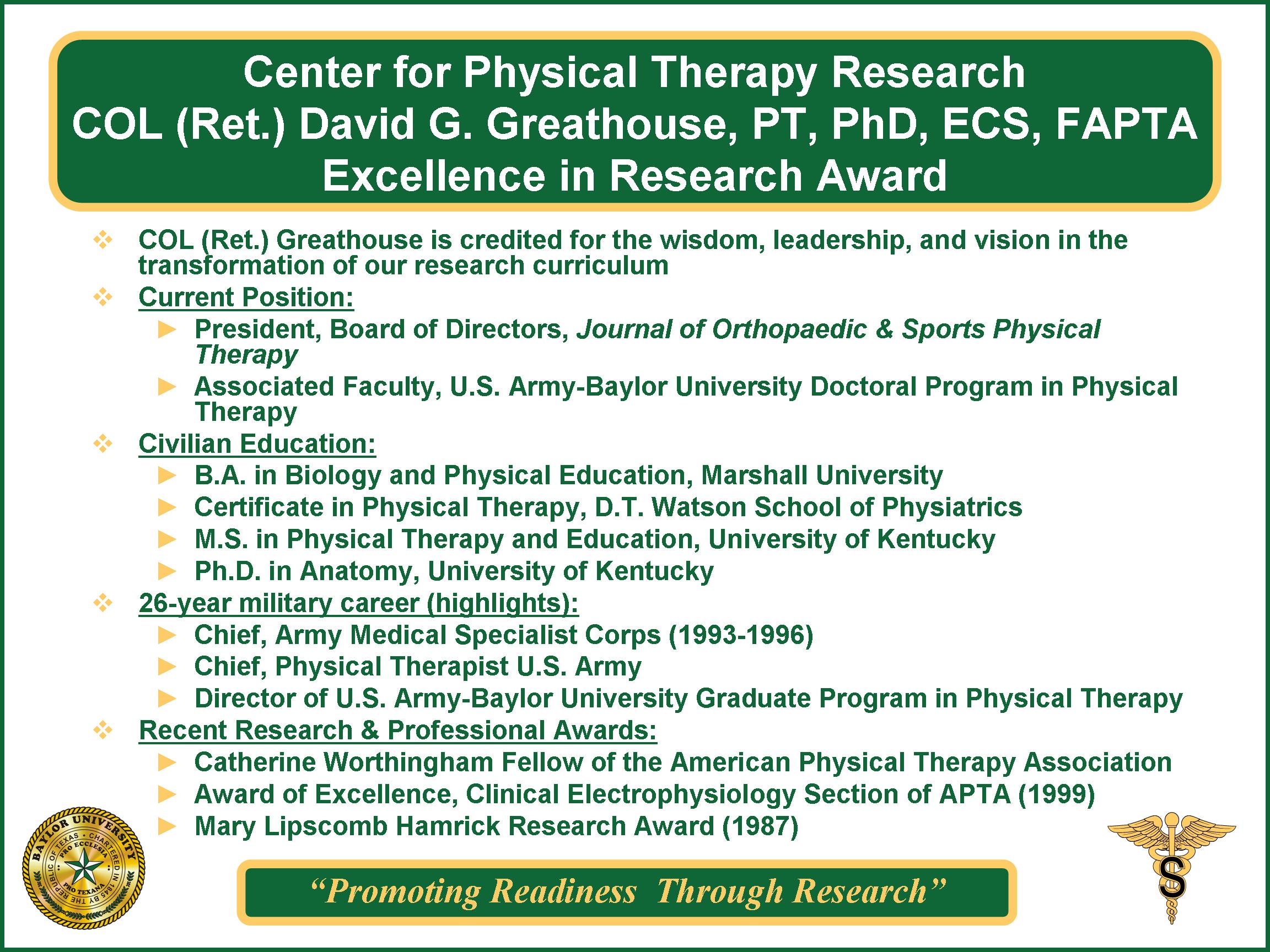 Greathouse Award