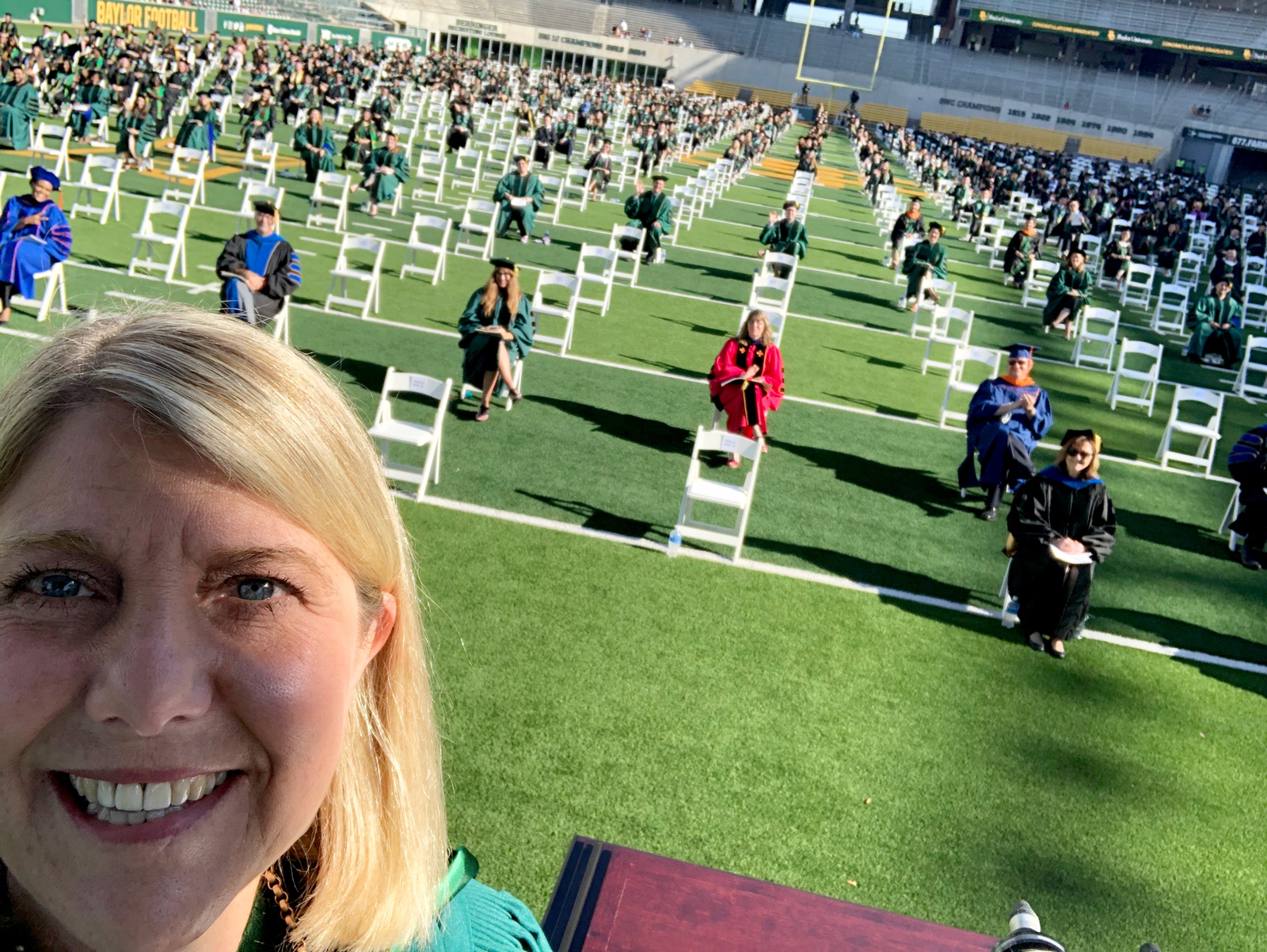 May 6 morning Commencement selfie