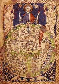 Psalter map, ca. 1250