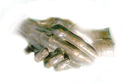 FOM clasped hands