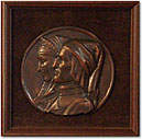 Sculpture-Beatrice & Dante Medallion