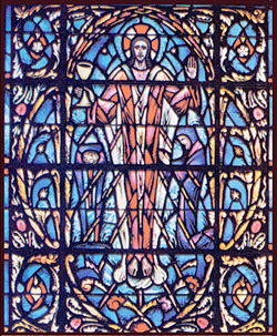 Stained Glass-Rabbi Ben Ezra Upper Section