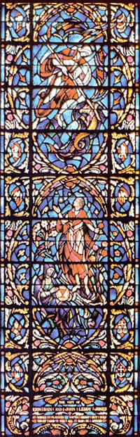 Stained Glass-Rabbi Ben Ezra Lower Section