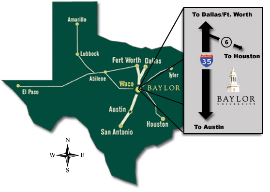 BAYLOR University || About BAYLOR || Directions and Maps
