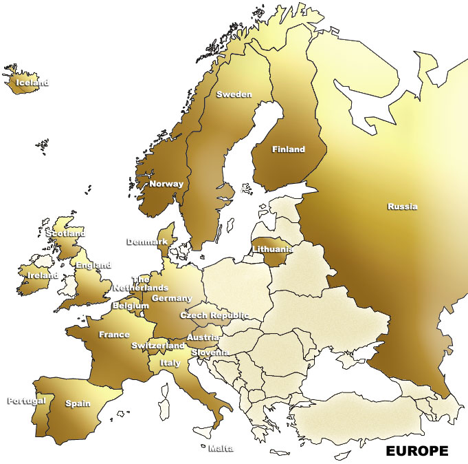 Large Continent Europe
