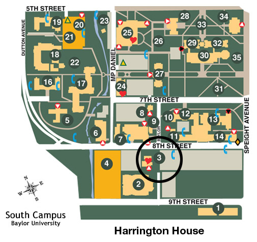 Harrington House map
