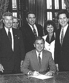 Allen Place with George Bush