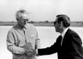 President Lyndon B. Johnson shakes hands with Bob Bullock. undated