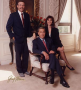 Son Robert D. Bullock, Jr., Bob Bullock, and daughter Lindy Ward. undated